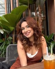 Cute Avneet Kaur Cleavage in a Brown Netted Dress Photos 02 Cute Avneet Kaur Cleavage in a Brown Netted Dress Photos 02