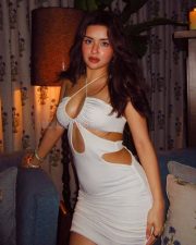 Glam Hot Avneet Kaur in a Short White Cutout Dress Photos 01 Glam Hot Avneet Kaur in a Short White Cutout Dress Photos 01