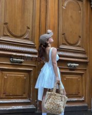 Gorgeous Diva Avneet Kaur in a White Backless and Sleeveless Corset Mini Dress Photos 02 Gorgeous Diva Avneet Kaur in a White Backless and Sleeveless Corset Mini Dress Photos 02