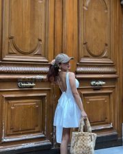 Gorgeous Diva Avneet Kaur in a White Backless and Sleeveless Corset Mini Dress Photos 07 Gorgeous Diva Avneet Kaur in a White Backless and Sleeveless Corset Mini Dress Photos 07