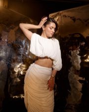 Love In Vietnam Actress Avneet Kaur in a Ruched Blouson Crop Top with a Draped Ruched Maxi Skirt Pictures 03