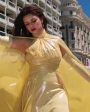 Love in Vietnam Actress Avneet Kaur in a Yellow Slit Gown Photos 02 Love in Vietnam Actress Avneet Kaur in a Yellow Slit Gown Photos 02