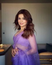 Sexy Actress Avneet Kaur in a Transparent Purple Saree with a Halter Neck Blouse Pictures 01 Sexy Actress Avneet Kaur in a Transparent Purple Saree with a Halter Neck Blouse Pictures 01