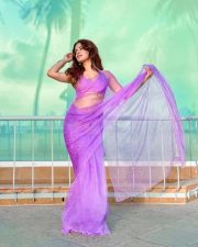 Sexy Actress Avneet Kaur in a Transparent Purple Saree with a Halter Neck Blouse Pictures 06 Sexy Actress Avneet Kaur in a Transparent Purple Saree with a Halter Neck Blouse Pictures 06
