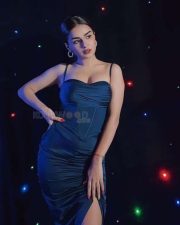 Sexy Avneet Kaur in a Blue Satin Bodycon Mini Dress Photos 01 Sexy Avneet Kaur in a Blue Satin Bodycon Mini Dress Photos 01