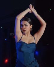 Sexy Avneet Kaur in a Blue Satin Bodycon Mini Dress Photos 04 Sexy Avneet Kaur in a Blue Satin Bodycon Mini Dress Photos 04