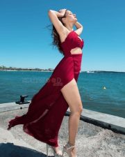 Sexy Hot Avneet Kaur in a Maroon Dress at French Riviera Pictures 03 Sexy Hot Avneet Kaur in a Maroon Dress at French Riviera Pictures 03