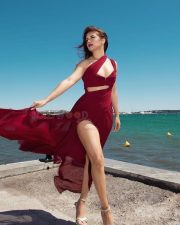 Sexy Hot Avneet Kaur in a Maroon Dress at French Riviera Pictures 05 Sexy Hot Avneet Kaur in a Maroon Dress at French Riviera Pictures 05
