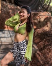 Super Hot Avneet Kaur in a Long Sleeved Olive Green Bralette with a Mini Skirt Photos 05 Super Hot Avneet Kaur in a Long Sleeved Olive Green Bralette with a Mini Skirt Photos 05