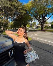 Trendsetting Actress Avneet Kaur in a Black and White Alo Athletic Mini Dress Photos 03 Trendsetting Actress Avneet Kaur in a Black and White Alo Athletic Mini Dress Photos 03