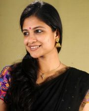 Actress Aditi Balan Black Saree Pictures