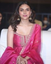 Actress Aditi Rao Hydari at Maha Samudram Movie Pre Release Event Pictures 09