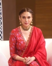 Actress Aditi Rao Hydari at ZEE5 Taj Divided By Blood Event Interview Photos 24