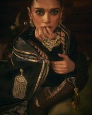 Actress Aditi Rao Hydari in a Gorgeous Black Dress Photoshoot Stills 04