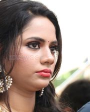 Actress Aishwarya Dutta At A Movie Pooja Pictures