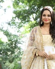 Actress Aishwarya Dutta At A Movie Pooja Pictures