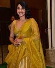 Actress Aishwarya Lekshmi at King of Kotha Pre Release Event Photos 10