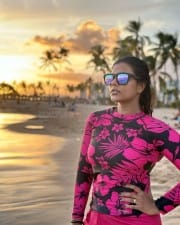 Actress Aishwarya Rajesh Holiday Swimsuit Pictures 02