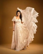 Actress Aishwarya Rajesh in a White Princess Dress Photos 05