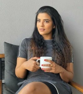 Actress Aishwarya Rajesh with a Coffee Cup Photoshoot Pictures 01