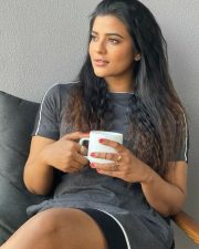 Actress Aishwarya Rajesh with a Coffee Cup Photoshoot Pictures 02