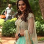 Anagha 23 Actress Anagha At Guna Trailer Launch Event Photos