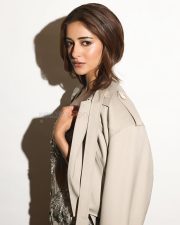 Actress Ananya Panday in an Embellished Corset Midi Dress with a Light Brown Trench Coat Pictures 02 Actress Ananya Panday in an Embellished Corset Midi Dress with a Light Brown Trench Coat Pictures 02