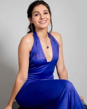 Actress Andreah Jeremiah Sexy Blue Dress Photoshoot Stills