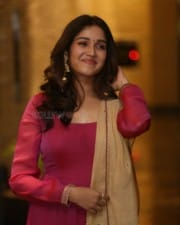 Actress Anikha Surendran at Butta Bomma Movie Pre Release Event Pictures 18