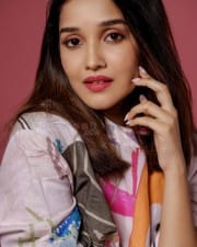 Actress Anikha Surendran in a Colorful Short Dress Photoshoot Pictures 02