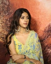 Actress Anu Emmanuel at Maha Samudram Movie Trailer Launch Photos 10