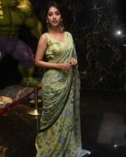 Actress Anu Emmanuel at Maha Samudram Movie Trailer Launch Photos 29