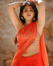 Actress Anushka Hot Saree Pictures
