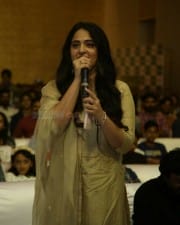 Actress Anushka Shetty At Nishabdham Pre Release Event Photos