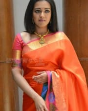 Actress Catherine Tresa Saree Pictures