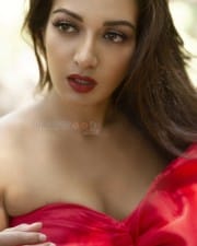 Actress Catherine Tresa Sexy Red Dress Photoshoot Pictures