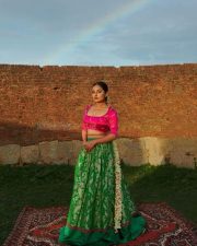 Actress Esther Anil Sexy Traditional Photoshoot Pictures 02