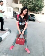 Actress Gehana Vasisth At Cricket Stadium Photos