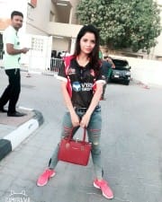 Actress Gehana Vasisth At Cricket Stadium Photos