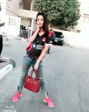 Actress Gehana Vasisth At Cricket Stadium Photos