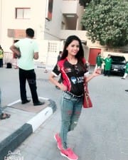 Actress Gehana Vasisth At Cricket Stadium Photos