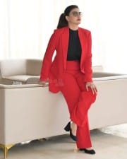 Actress Honey Rose Latest Red Formal Photos 05