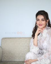 Actress Kajal Aggarwal at Satyabhama Movie Interview Pictures 23 Actress Kajal Aggarwal at Satyabhama Movie Interview Pictures 23