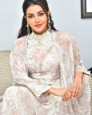 Actress Kajal Aggarwal at Satyabhama Movie Interview Pictures 47 Actress Kajal Aggarwal at Satyabhama Movie Interview Pictures 47