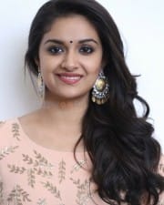 Actress Keerthi Suresh At Nadigaiyar Thilagam Success Meet Photos