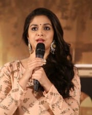 Actress Keerthi Suresh At Nadigaiyar Thilagam Success Meet Photos