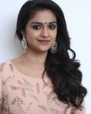 Actress Keerthi Suresh At Nadigaiyar Thilagam Success Meet Photos