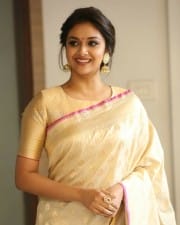 Actress Keerthi Suresh At Pandem Kodi  Trailer Launch Photos