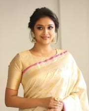Actress Keerthi Suresh At Pandem Kodi  Trailer Launch Photos