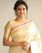 Actress Keerthi Suresh At Pandem Kodi  Trailer Launch Photos